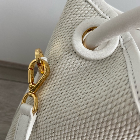 ***SOLD***Elleme Raisin Raffia Handbag in White - Picture 5 of 16